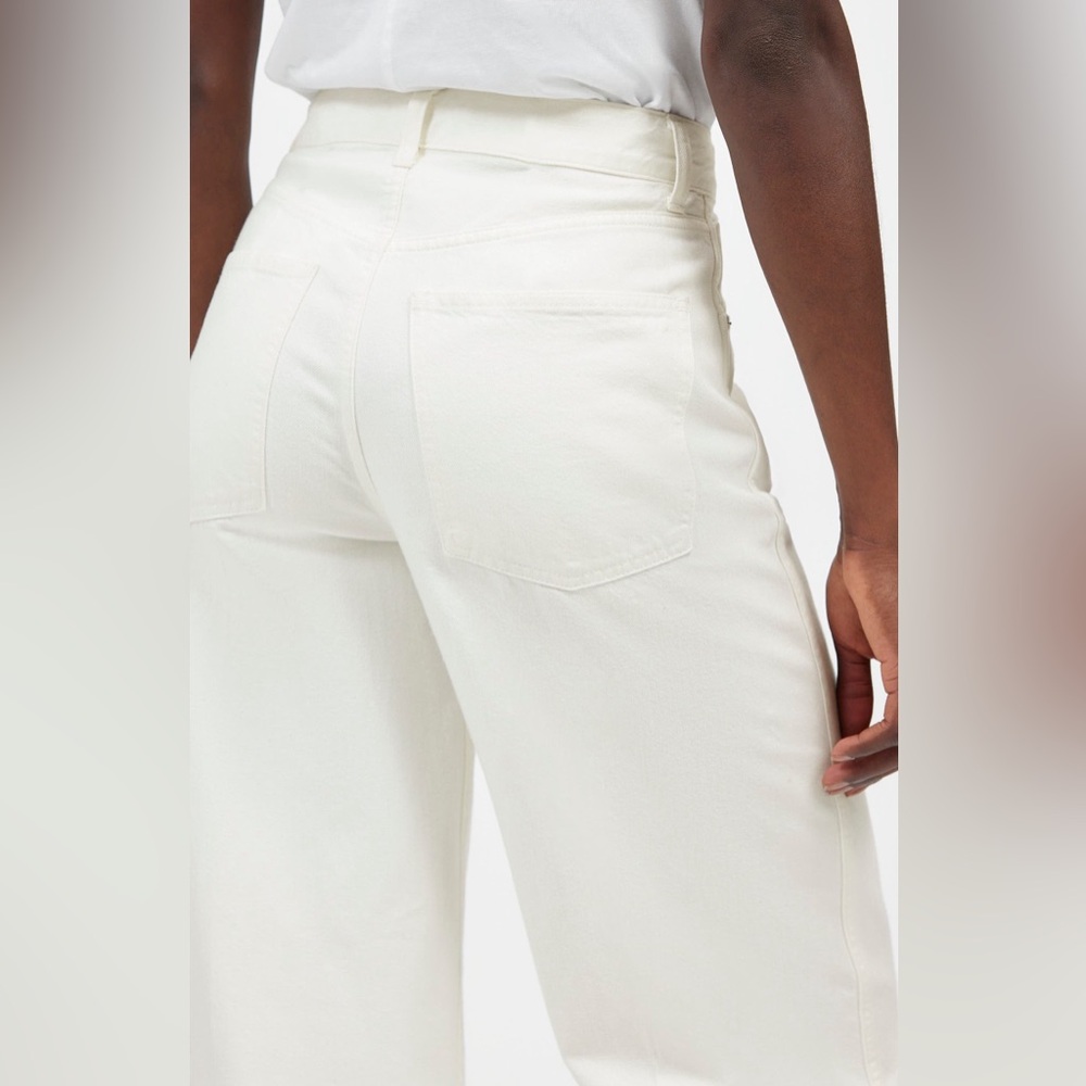 NWT Madewell Women’s Superwide Leg Jeans High Waist Tile White Size 33 - Picture 11 of 11